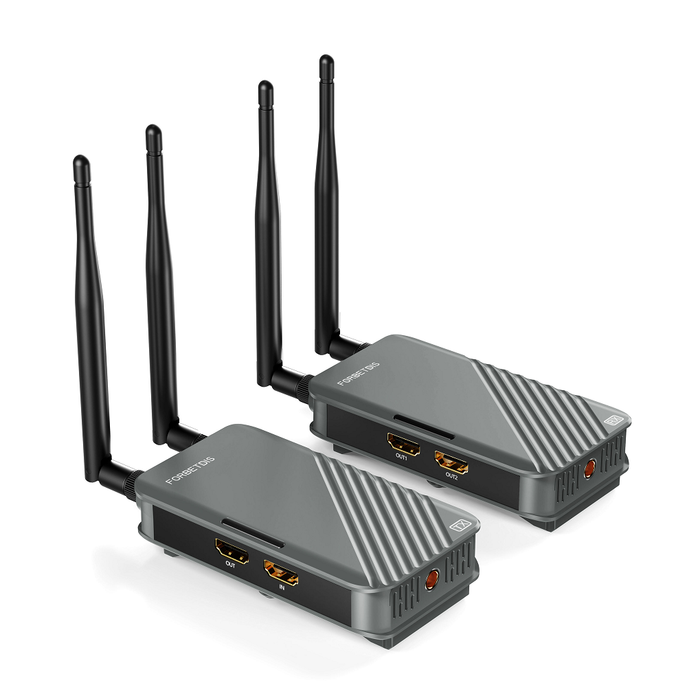 JM500PRO 4K 无线 HDMI 发射器与接收器 | 500米/1640英尺远距离传输 | 4K@30Hz | 0.06S 低延迟